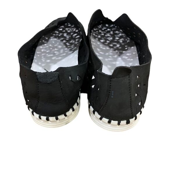 Eric Michael Inez Black Perforated Leather Slip On Made in Italy Sz 39 - Picture 5 of 10